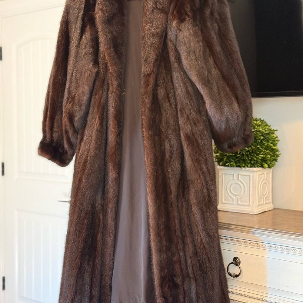 Carole Little Black and Gold Label Fur Coat